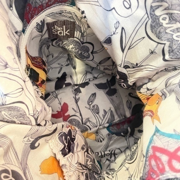 The Sak Black Fold Over Black Leather Convertible Crossbody Shoulder Bag - Picture 7 of 7